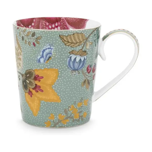 Pip Studio Floral Fantasy Alfabet Krus - W - Billede 4