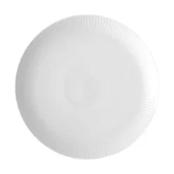 Royal Copenhagen Hvid Riflet Coupe Frokosttallerken