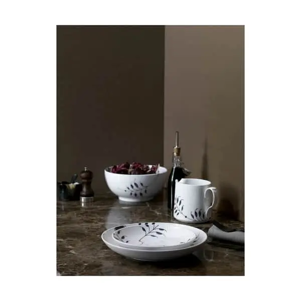 Royal Copenhagen Sort Mega Riflet Moderne Tallerken - Billede 3