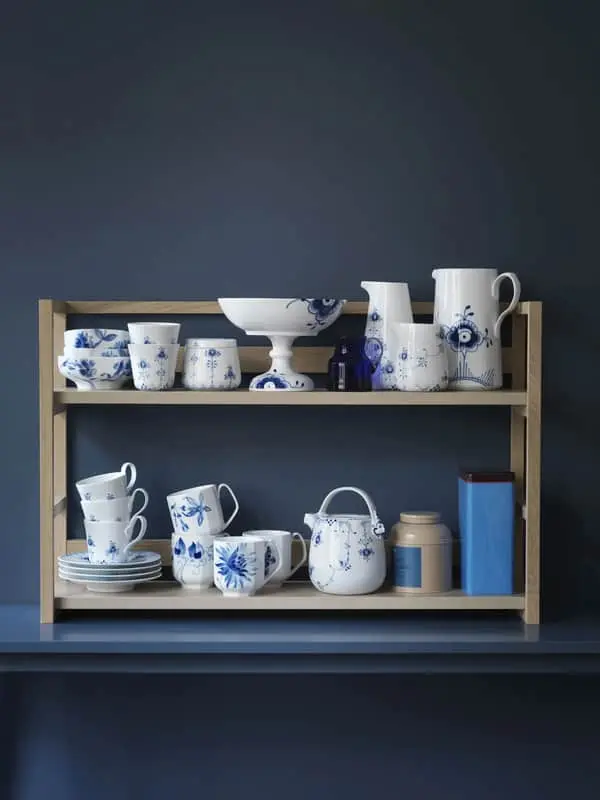 Royal Copenhagen Blå Elements Kaffekop M. Underkop - Billede 5