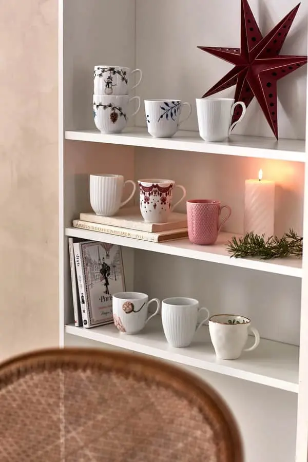 Royal Copenhagen Hvid Riflet Krus - 2 Stk. - Billede 3