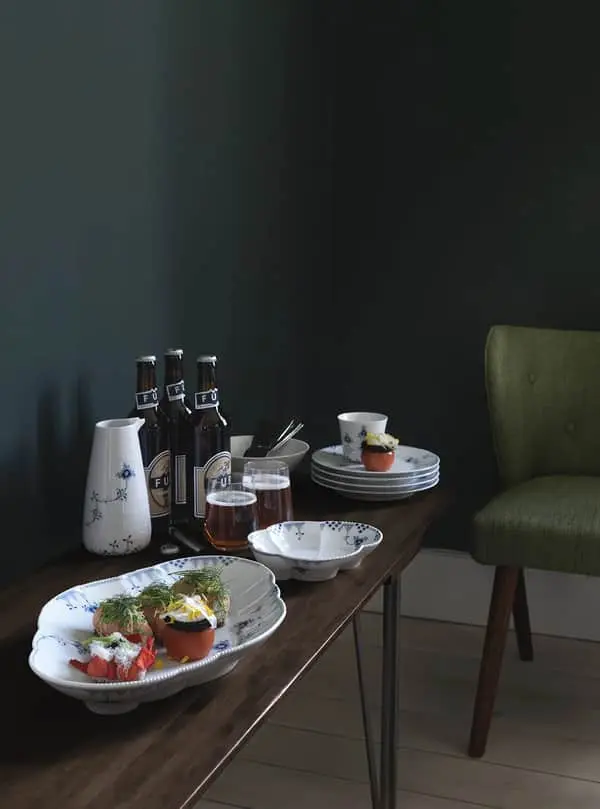 Royal Copenhagen Blå Elements Desserttallerken - Billede 3