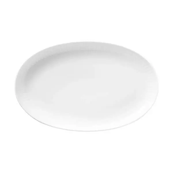 Royal Copenhagen Hvid Riflet Asiet