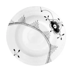 Royal Copenhagen Sort Mega Riflet Dyb Tallerken #1