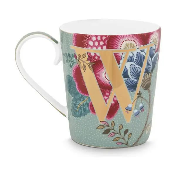 Pip Studio Floral Fantasy Alfabet Krus - W