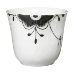 Royal Copenhagen Sort Mega Riflet Termokop