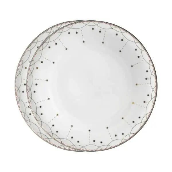 Wik & Walsøe Julemorgen Girlander Tallerken - 2 Stk.