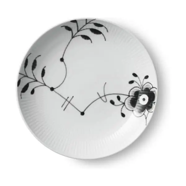 Royal Copenhagen Sort Mega Riflet Moderne Tallerken