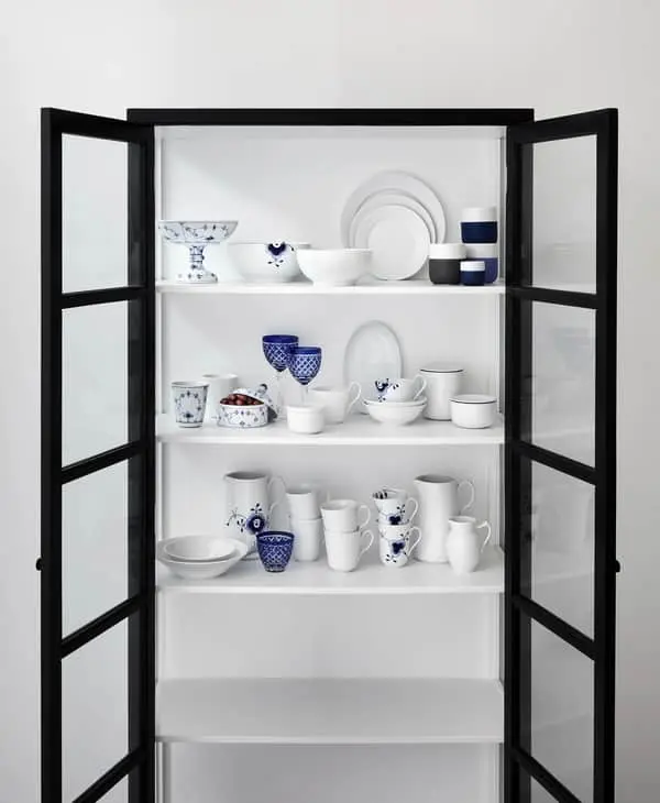 Royal Copenhagen Hvid Riflet Asiet - Billede 2