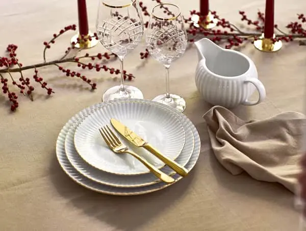 Casa Living Daisy Gold Desserttallerken - Billede 2