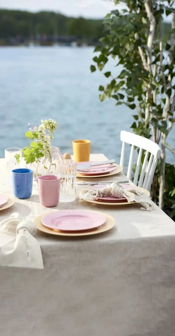 Lyngby Porcelæn Rhombe Color Krus - Billede 3