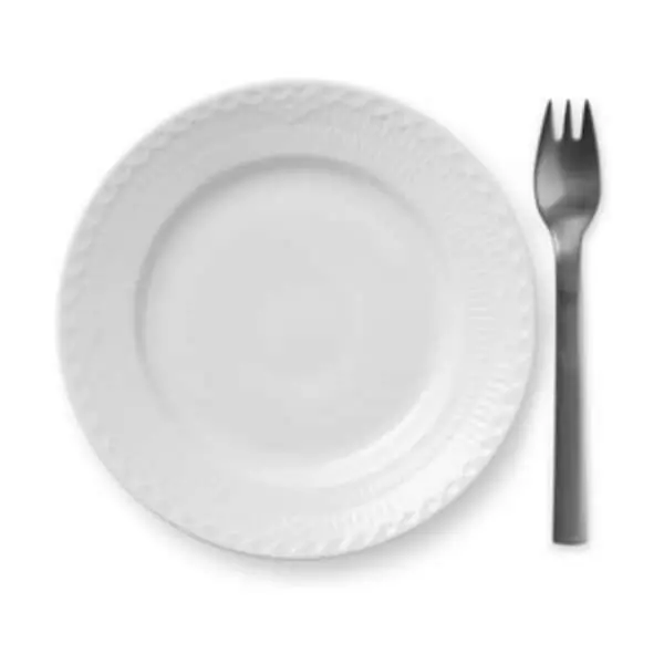 Royal Copenhagen Hvid Halvblonde Tallerken