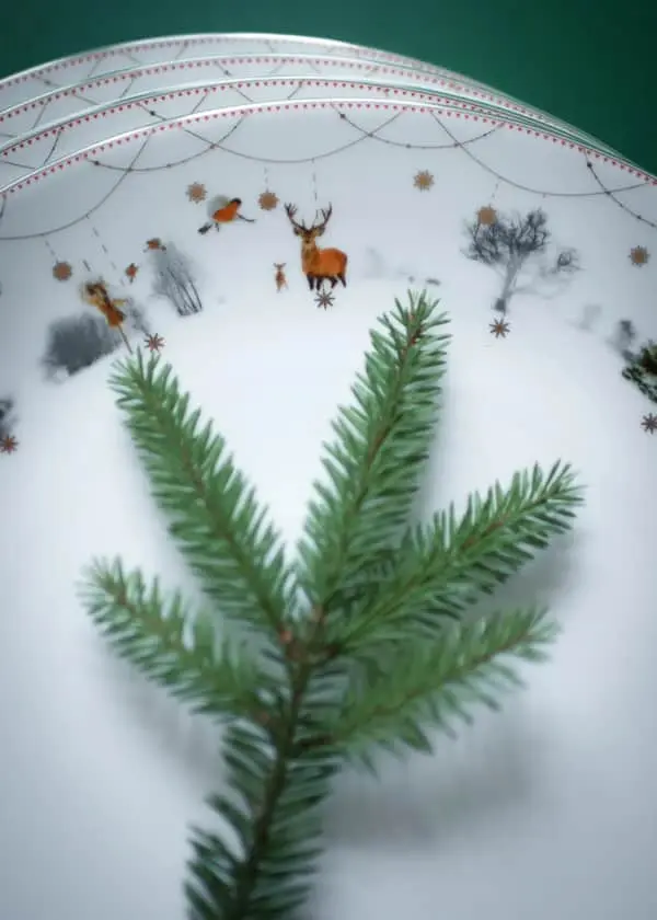 Wik & Walsøe Julemorgen Story Middagstallerken - 2 Stk - Billede 3