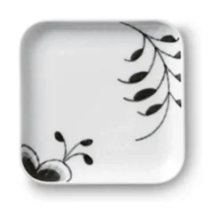 Royal Copenhagen Sort Mega Riflet Firkantet Asiet