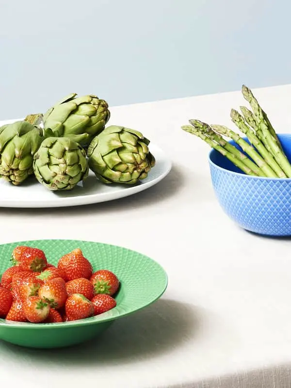 Lyngby Porcelæn Rhombe Color Pastatallerken - Billede 2