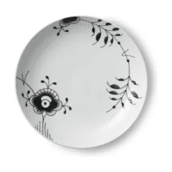 Royal Copenhagen Sort Mega Riflet Moderne Middagstallerken