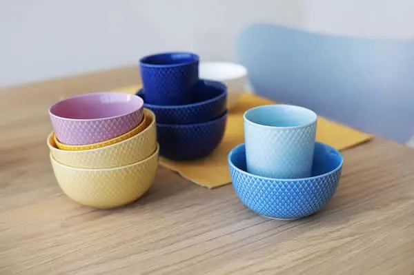 Lyngby Porcelæn Rhombe Color Krus - Billede 3