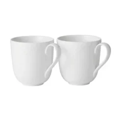 Royal Copenhagen Hvid Halvblonde Krus - 2 Stk.