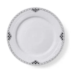 Royal Copenhagen Sort Riflet Blonde Desserttallerken