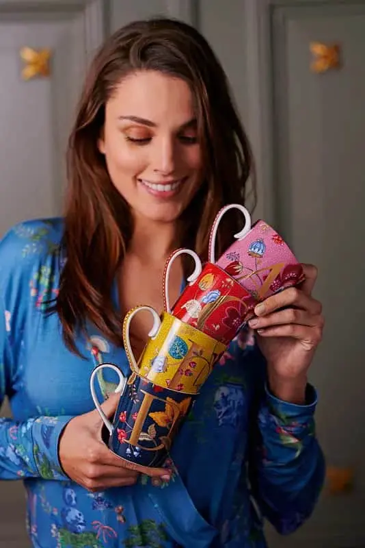 Pip Studio Floral Fantasy Alfabet Krus - P - Billede 2