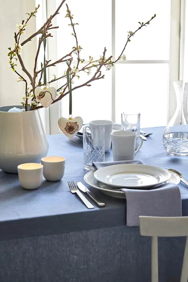 Royal Copenhagen Hvid Riflet Krus - 2 Stk. - Billede 4