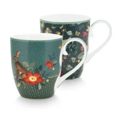 Pip Studio 2 XL Krus Winter Wonderland Green