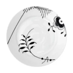 Royal Copenhagen Sort Mega Riflet Desserttallerken Nr 2