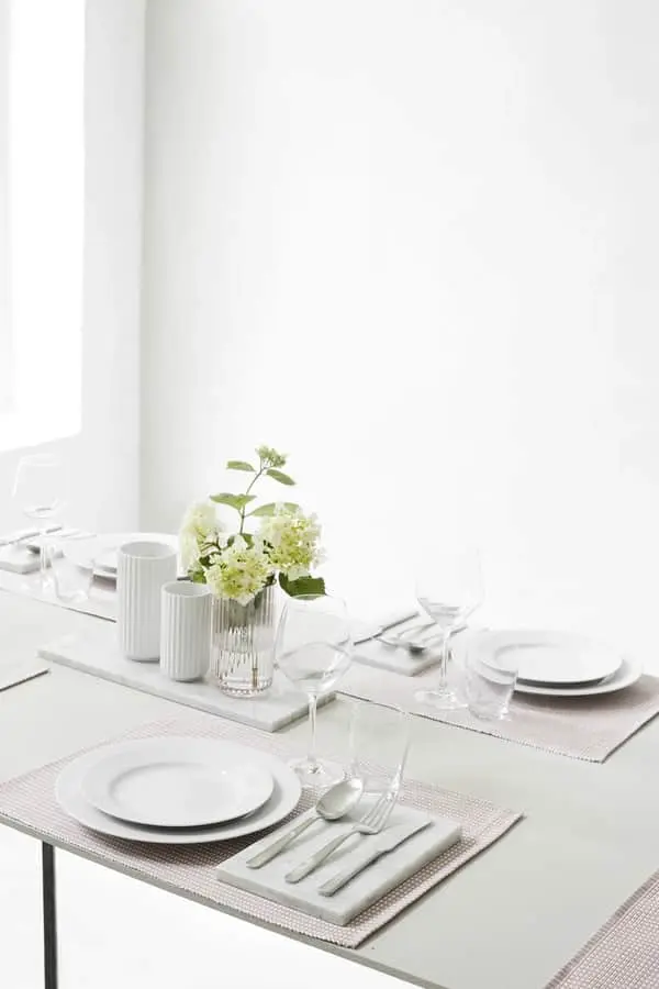 Lyngby Porcelæn Rhombe Middagstallerken - Billede 3